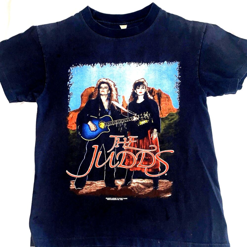 The Judds 1991 Farewell Tour Single Stitch Wynonna & Naomi Concert Shirt Mediun